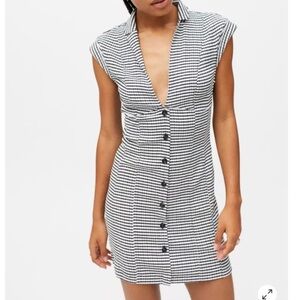 Urban Outfitters Monochrome Button-Down Mini Dress